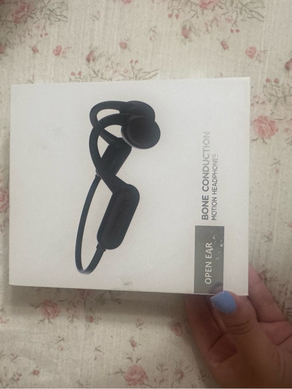 Black Bone Conduction Open-Ear Headphones